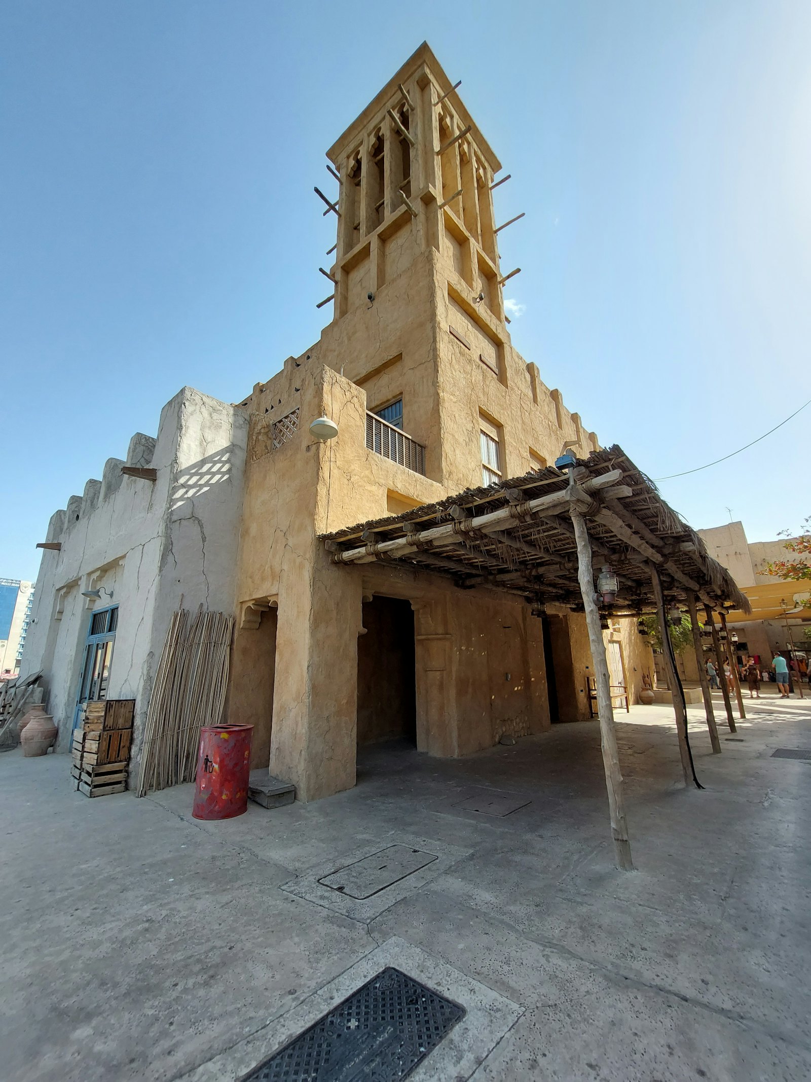 A wind tower in the Al Fahidi historical neighbourhood, Dubai